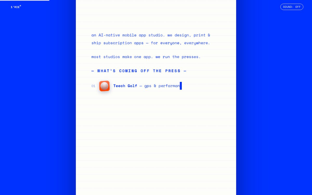 Site 1’rie, versions ordinateur et mobile